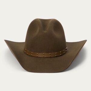 Stetson Men's 4X Seminole Gus Buffalo Felt Cowboy Hat Mink Size 7